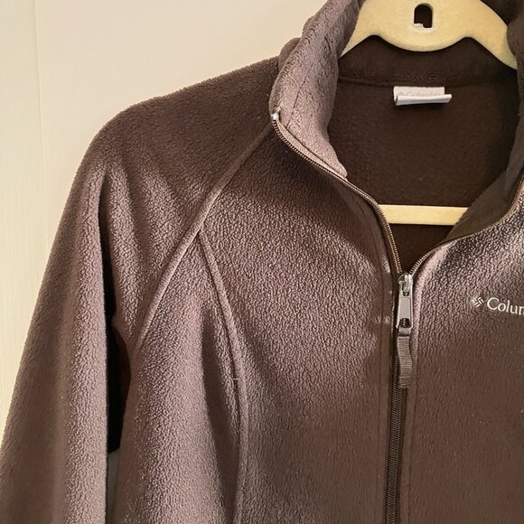 Columbia Brown Womens Fleece Zip Up Jacket - Size Small. - Picture 2 of 11